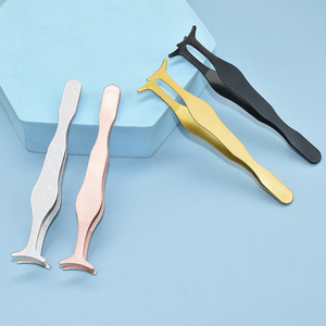 Shinno Eyelash Tweezers Stainless Steel Smooth Tip Precision Makeup Tool For False Lashes - Product Image 2