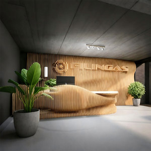 Mostrador de Madera para Vestíbulo de Hotel, Ideal para Proyectos de Decoración en Ciudades de Turismo Cultural y Recepción de Visitantes - Product Image 3