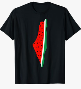 特注コットンデザイン半袖国旗無料パレスチナスイカシャツTシャツ - Product Image 3