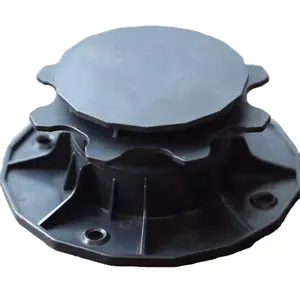 süpürgelik pvc kahverengi Suppliers-Ayarlanabilir ayaklı ahşap zemin kaplaması için plastik finişer desteği düz kafa pedleri XF-T204A 65-145mm 160 mm