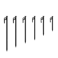 Piquets de tente en spirale en acier inoxydable robustes - 20/30/40 cm - Piquets de plage pour toutes les saisons - Accessoire extérieur
