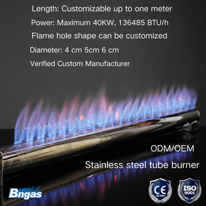 Brûleur à gaz en acier inoxydable très vendu pour barbecue, cuisinière extérieure, pièce de rechange pour <span class=keywords><strong>four</strong></span> à pizza au bois - Product Image 1