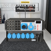 Distribuidor de Audio para Altavoces Line Array de 5+1 Canales, 3/5 Fases, Metálico, para Exteriores, con Subwoofer, Fuente de Alimentación, 4kW, 200W+, Sonido Envolvente
