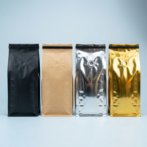 Sachet d'emballage kaki recyclable à impression héliogravure <span class=keywords><strong>de</strong></span> qualité supérieure, à huit soudures latérales, pour <span class=keywords><strong>café</strong></span> moulu <span class=keywords><strong>et</strong></span> noix - Product Image 5