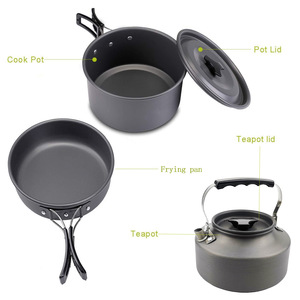 便携式户外野营铝合金炊具和野营炉 - Product Image 3