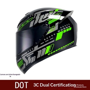 Casque intégral rétro exclusif pour le commerce extérieur, pour moto, vélo électrique et karting, certifié DOT/3C, pour hommes et femmes - Product Image 6