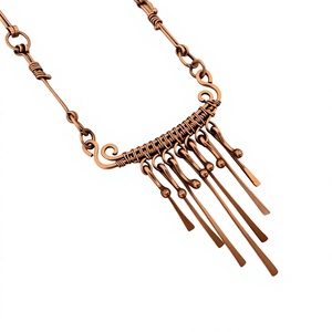สร้อยคอทองแดงดีไซน์เกลียวแบบมินิมอลคุณภาพดีเยี่ยมพร้อมดีไซน์หรูหรา - Product Image 4