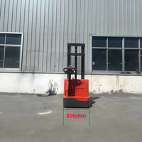 Gerbeur électrique à double mât de 1,5 tonne, hauteur de levage 3 m, machine de gerbage électrique pour palettes, gerbeur électrique à palettes autoporté