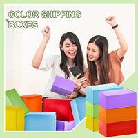 Boîtes rigides en carton ondulé personnalisables, colorées, grand format, multicolores, avec fermeture magnétique, en matériaux recyclés, logo/design personnalisé pour
