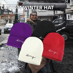 Gorro de Punto de Invierno con Diseño de Dibujos Animados Personalizado al por Mayor, Unisex, 100% Acrílico, con Logotipo Estampado - Product Image 2