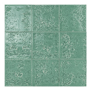 Piastrella Bahia-13 Turchese 13x13 Cm, Spessore 9 Mm, Finitura Lucida con Bordi Irregolari - Product Image 2