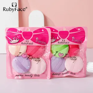 人気製品Rubyfaceピュアコットンドライウェットデュアルユースフレキシブルスキンフレンドリーパウダーパフ、上質な質感