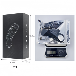 Cincin Pengunci Getar Penebal Wolf Tooth Set untuk Pasangan, Alat Pembesar Fisik, Penunda Ejakulasi, Perangkat Resonansi Tubuh, Mainan Seks - Product Image 4