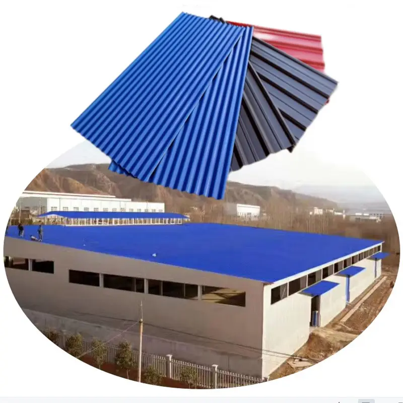 Korozyon önleyici ASA PVC reçine plastik UPVC oluklu çatı levha 900-1130mm