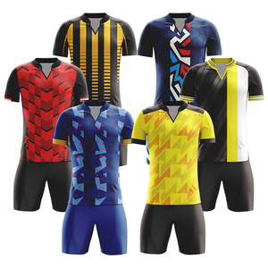 Sublimasi bordir Jersey sepak bola kustom asli baju sepak bola kain jala klub Jersey seragam sepak bola WO-X2032 pria - Product Image 6
