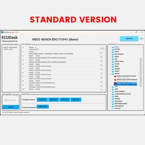 2026 New ECUDesk V1.8.3.0 Multi Function Software for EGR DP SCR (AdBlue) NOx CAT SAP EVAP Flaps DTC OFF