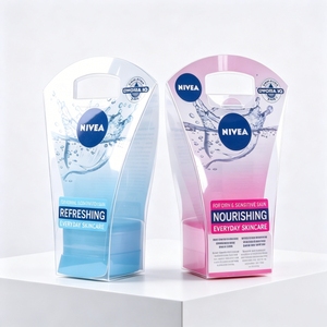 Printing Recyclable Transparent PVC PP <b>Box</b> Clear APET Plastic Folding Packaging Transparent PP Unique Shape Personal Care <b>Box</b> - Product Image 3