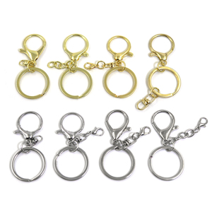 DIY Jewelry Crafts Findings Stainless Steel Metal Iron Round <strong>Key</strong> <strong>Ring</strong> Chain Twisted Links DIY Keychain <strong>Accessories</strong> - Product Image 2