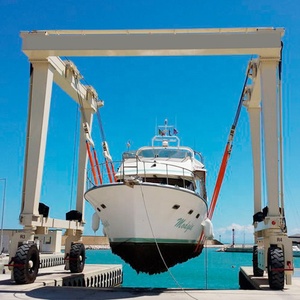 Grúa elevadora de embarcaciones SHENGHUA de 25, 40 y 50 toneladas con control PLC, cabrestante y precio de fábrica, elevador de barcos de 25 toneladas - Product Image 2