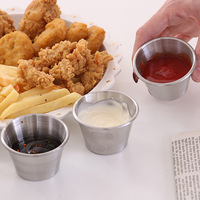Bol d'assaisonnement sûrs en acier inoxydable, lave-vaisselle portable, assiettes à condiments, tasses à Sauce