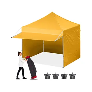 Pop-up tente çadır tente ile ve yan duvarlar 10x10 pazarı lacivert fuar çadırı çin