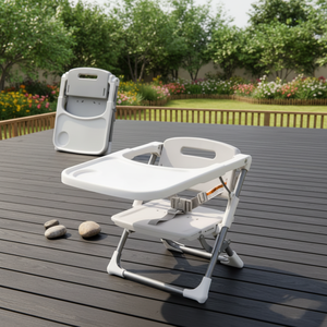 Chaise d'appoint portable moderne et minimaliste pour bébé, respirante, <span class=keywords><strong>confortable</strong></span>, réglable en hauteur, siège souple et pliable pour repas - Product Image 1