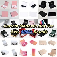 Boîte-cadeau d'emballage de kit de soin cosmétique magnétique de luxe avec impression de logo personnalisée en blanc avec insert en mousse