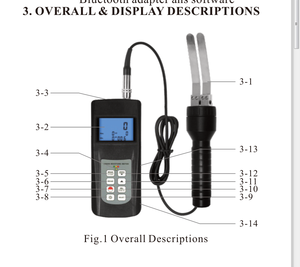 판지 종이 수분 측정기 골판지 파쇄 종이 수분 분석기 MC-7828PP 범위 0-80% - Product Image 2