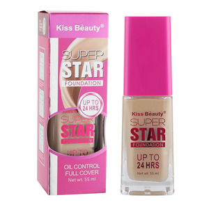 Base de Maquillaje Líquida Kiss Beauty Oil Control Super Star, Corrector Mate, Impermeable, Cobertura Total, Cojín, Maquillaje Facial, Cosmético - Product Image 4