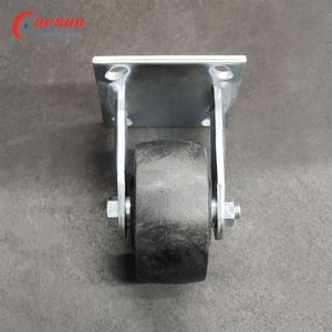 Ruedas Giratorias de Acero Fundido de Alta Resistencia de 4 Pulgadas, Resistentes a Altas Temperaturas, con Rodamientos de Bolas, Superficie Galvanizada, Protectores de Roscas, Resistentes al Desgaste - Product Image 2