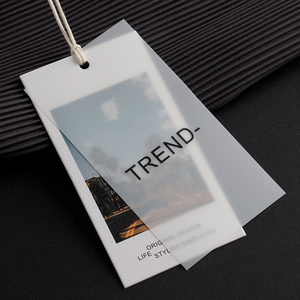 Custom Own Name Luxury Garments Tags Brand Logo Free Design Fashion Label Logo String Tag For Clothing Garment Tag