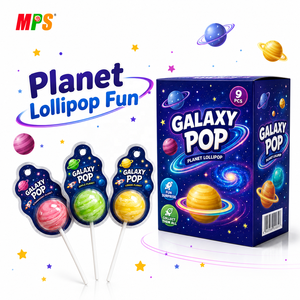 Polos de galaxia Halal con <span class=keywords><strong>Chocolate</strong></span>, piruletas de Planeta, dulces, OEM, venta al por mayor - Product Image 4