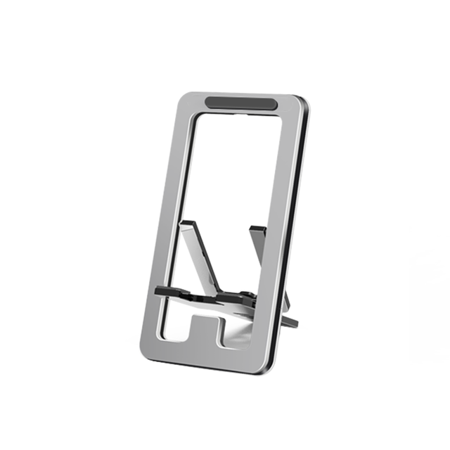 Suporte Para Telefones Metal Folding Convenient Mobile Stand Handsfree Phone Holder ultra Thin for Desk Watching Movie Travel
