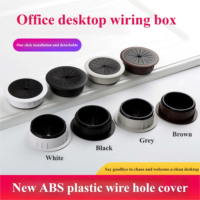Passe-câble de bureau moderne en plastique ABS, taille de trou 50/60 mm, cache-trous ronds pour câbles, organisateur de câbles pour bureau, salle à manger, salon