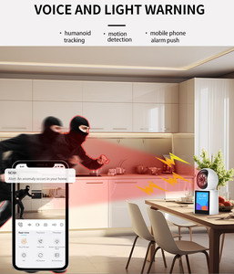 Caméra <span class=keywords><strong>de</strong></span> <span class=keywords><strong>sécurité</strong></span> sans fil WiFi Hongnaer ICSee 1080P 3MP avec appel vidéo à un bouton PTZ pour la maison et le bureau - Product Image 5