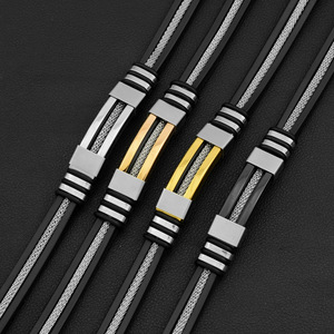 2026 Hot Selling Simple Popular Design Glossy Geometric <b>Chain</b> Bracelet Punk <b>Titanium</b> Steel Men's Bracelets Trendy Jewelry - Product Image 4