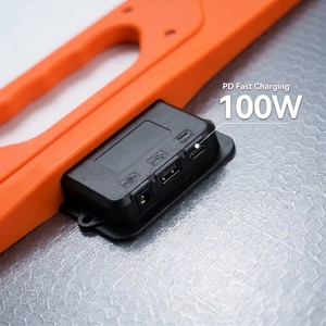 Panneau solaire portable ultra-léger 100W, chargeur solaire monocristallin ETFE pliable en 2 avec charge rapide PD pour le camping en plein air - Product Image 3