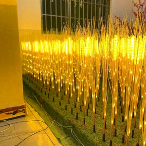 DC12V 10pcs/set Plug-in Ground Gloden Wheat <strong>Rice</strong> Landscape Decorative Lamp for Garden - Product Image 2