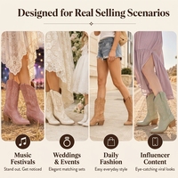 Bottes à bout pointu KSP pour femme, chaussures de créateur, bottes de cowgirl pour femme et fille, chaussures de soirée, vente en gros, bottes de cowgirl et de cowboy, chaussures en cuir personnalisées