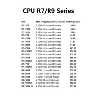 Gamme complète de processeurs d'origine en gros, CPU d'occasion R7 R9 R5 R3 série A, prix d'usine avec gamme complète