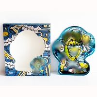 Sacs Mylar de forme spéciale de 0,123 oz de qualité alimentaire, anti-odeur, refermables, découpés sur mesure, avec fenêtres transparentes, personnalisables