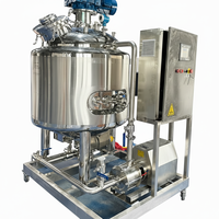Machine de mélange et de traitement pour ligne de production de savon liquide, détergent, shampoing, gel douche et après-shampoing avec pompe agitateur