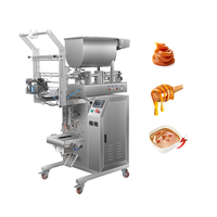 Système PLC Distributeur pneumatique de sachets de sauce ketchup Sauce citrouille Loquat Pommade liquide et pâte Machine d'emballage