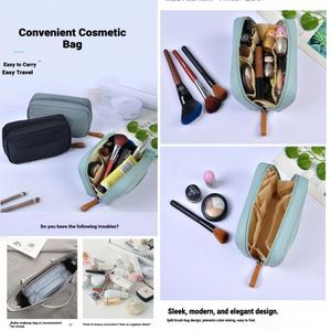 Bolsa Organizadora de Artículos de Aseo Portátil Personalizada para Mujer, Bolsa de Maquillaje de Nailon de Gran Capacidad y Calidad para Productos Cosméticos - Product Image 3