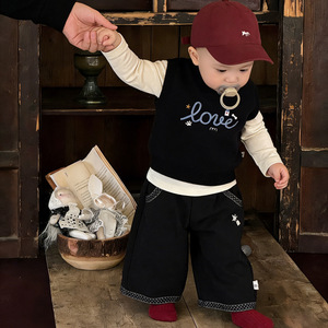Gilet en acrylique pour garçon, nouveau style printemps, tendance streetwear, tenue d'automne pour bébé, vêtement d'extérieur élégant, polyvalent pour nourrisson - Product Image 4