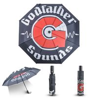 Parapluie pliable à 3 sections avec impression, nouveau design, fonction automatique, parapluie pliable à 3 sections avec impression de logo
