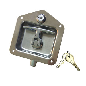 T-Face <b>Box</b> <b>Lock</b> 91247 72mm Depth Keyed Entry <b>For</b> Toolboxes Cars Polished Stainless Steel - Product Image 2