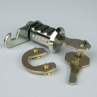 Serrure de meuble robuste moderne en alliage de zinc avec conception à came décalée pour portes extérieures d'appartements, d'hôtels et de gymnases