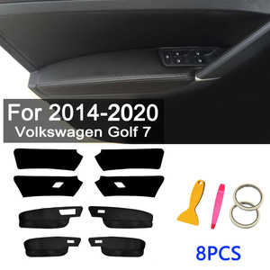Volkswagen Golf 7 <b>Door</b> <b>Trim</b> Kits Leather 8Pcs 2014 2020 Interior Decoration Panel Cover - Product Image 1