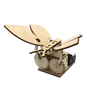 Jouet éducatif <span class=keywords><strong>scientifique</strong></span> créatif : Modèles de puzzles de papillons mécaniques bioniques à assembler soi-même pour étudiants, cours sur les principes de transmission par engrenages - Product Image 1